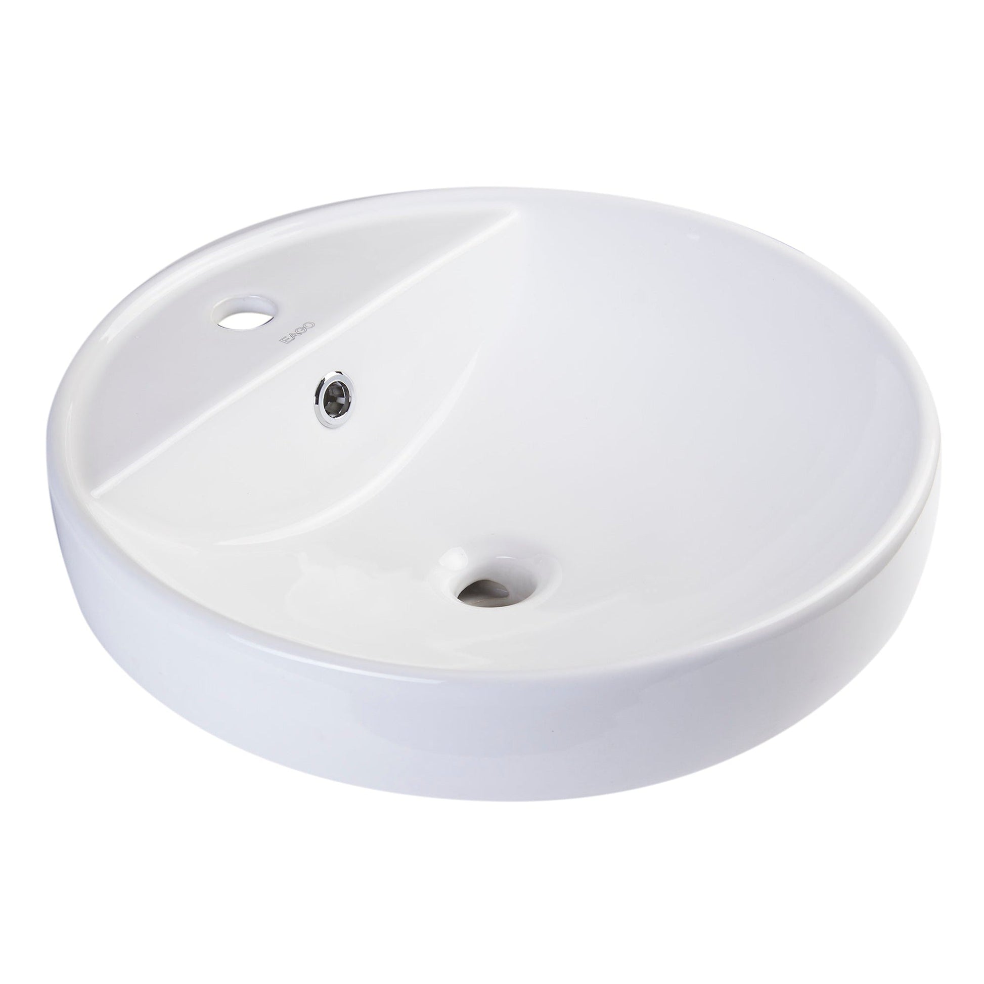 Eago 18" Round Ceramic Basin Vessel Bathroom Sink