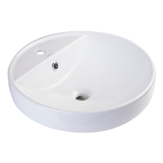 Eago 18" Round Ceramic Basin Vessel Bathroom Sink