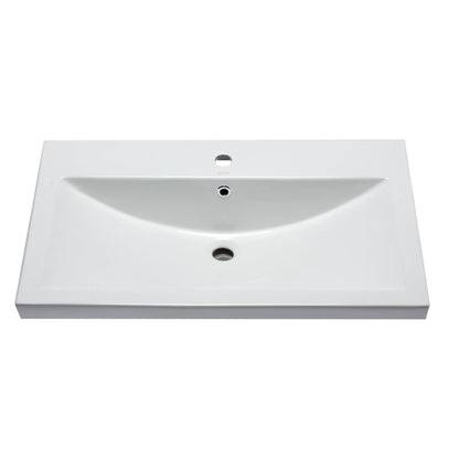 Eago 32"x19" White Ceramic Bathroom Sink