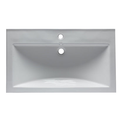 Eago 32"x19" White Ceramic Bathroom Sink