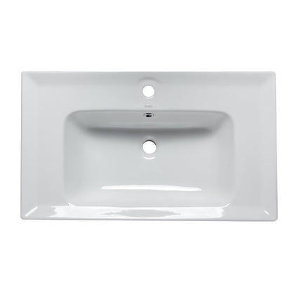 Eago 32"x19" White Ceramic Drop In Bathroom Sink