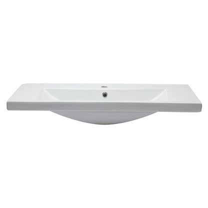 Eago 40"x19" White Ceramic Bathroom Sink