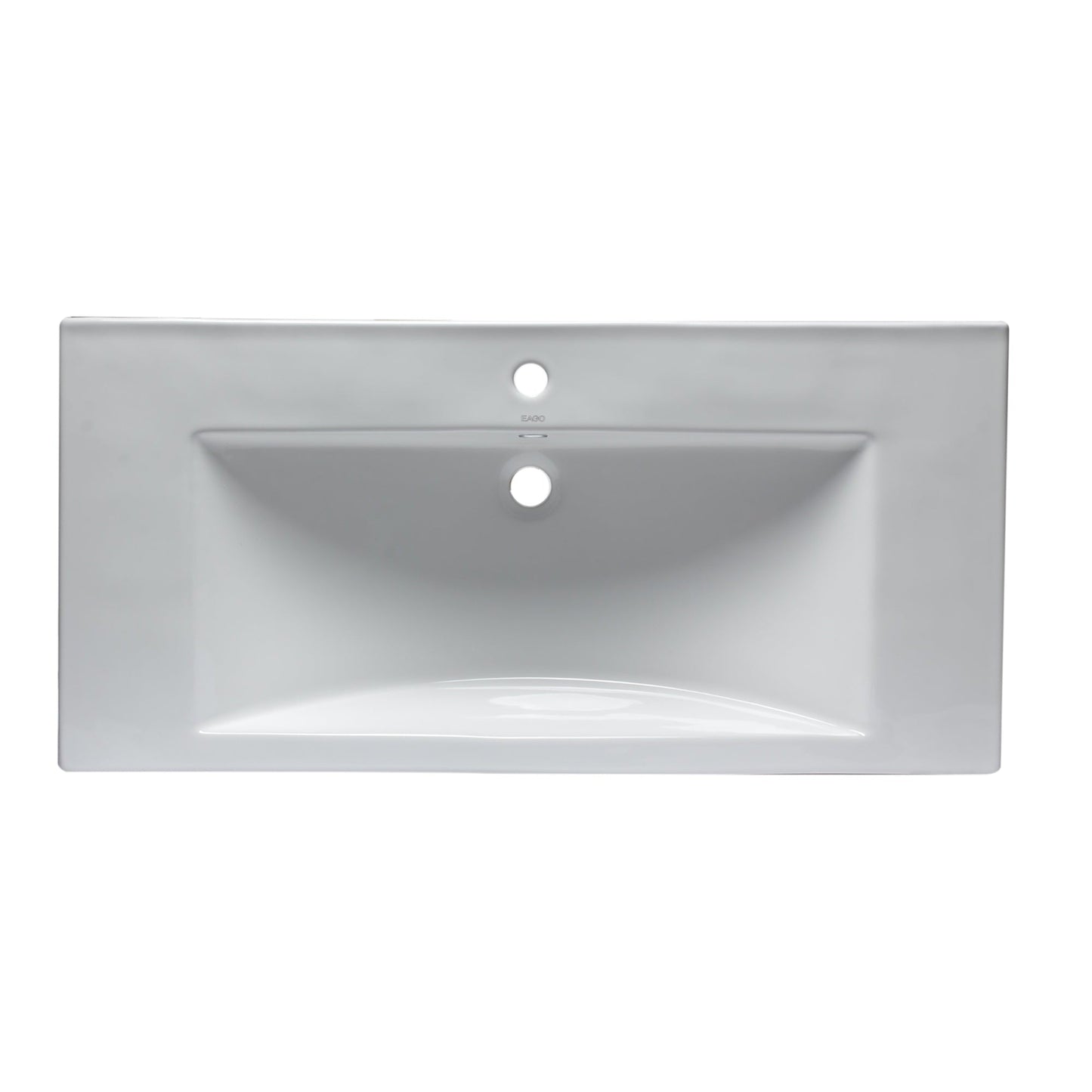 Eago 40"x19" White Ceramic Bathroom Sink