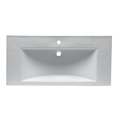 Eago 40"x19" White Ceramic Bathroom Sink