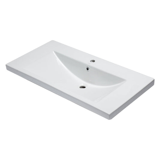 Eago 40"x19" White Ceramic Bathroom Sink