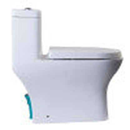 Eago Dual Flush One Piece Eco-friendly High Efficiency Low Flush 27" White Toilet