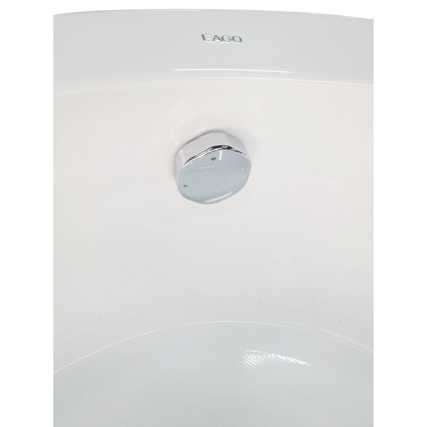 Eago Free Standing Air Bubble 66" Round Bathtub
