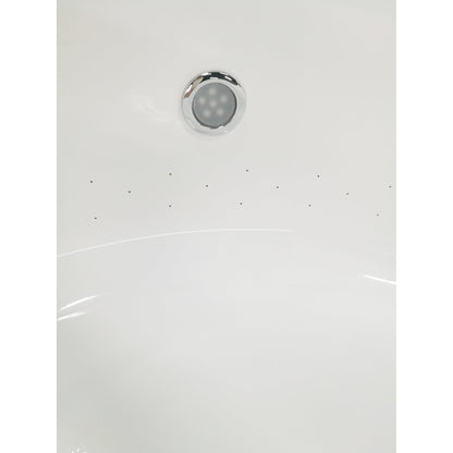 Eago Free Standing Air Bubble 66" Round Bathtub