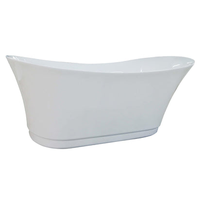 Eago Free Standing Air Bubble 69" White Bathtub
