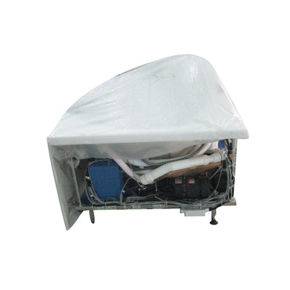 Eago Left Corner Whirlpool 5 ft Clear Rounded Acrylic White Bathtub