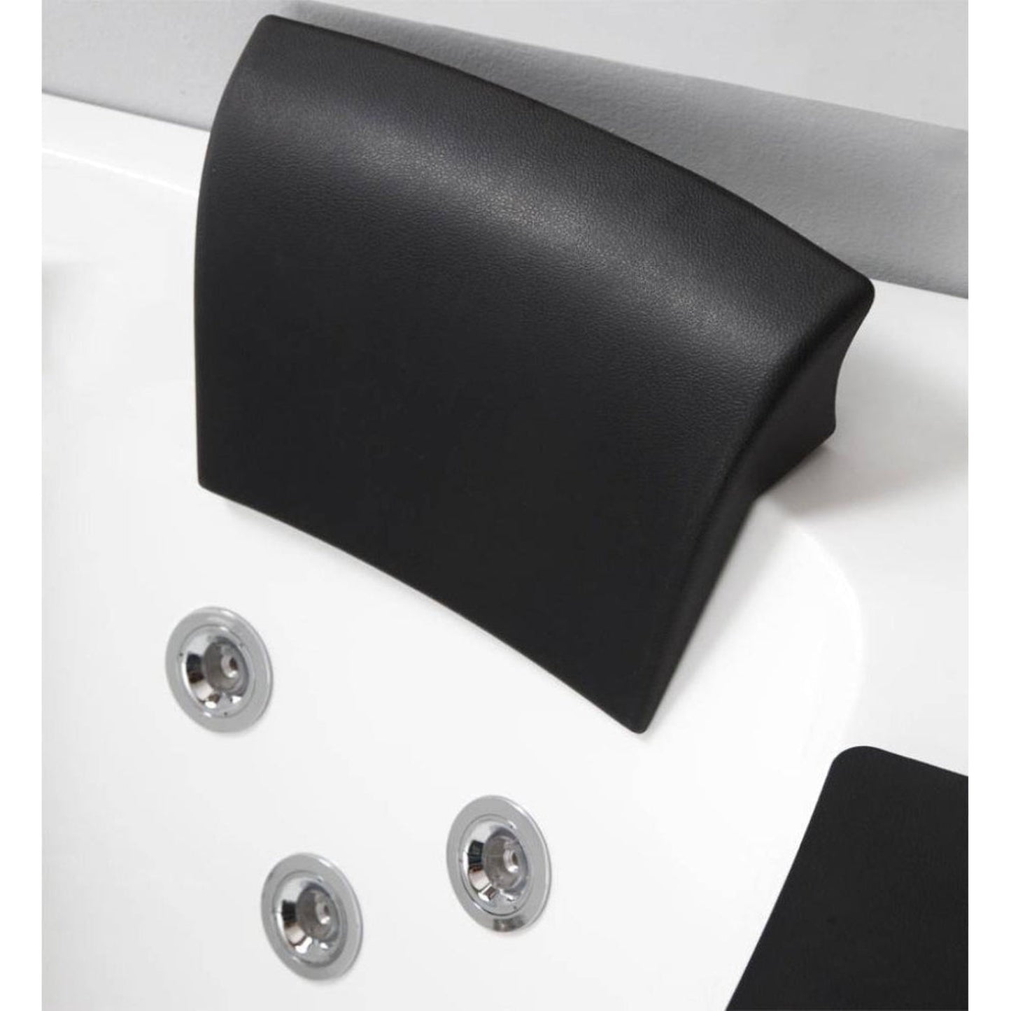 Eago Left Corner Whirlpool 5 ft Clear Rounded Acrylic White Bathtub