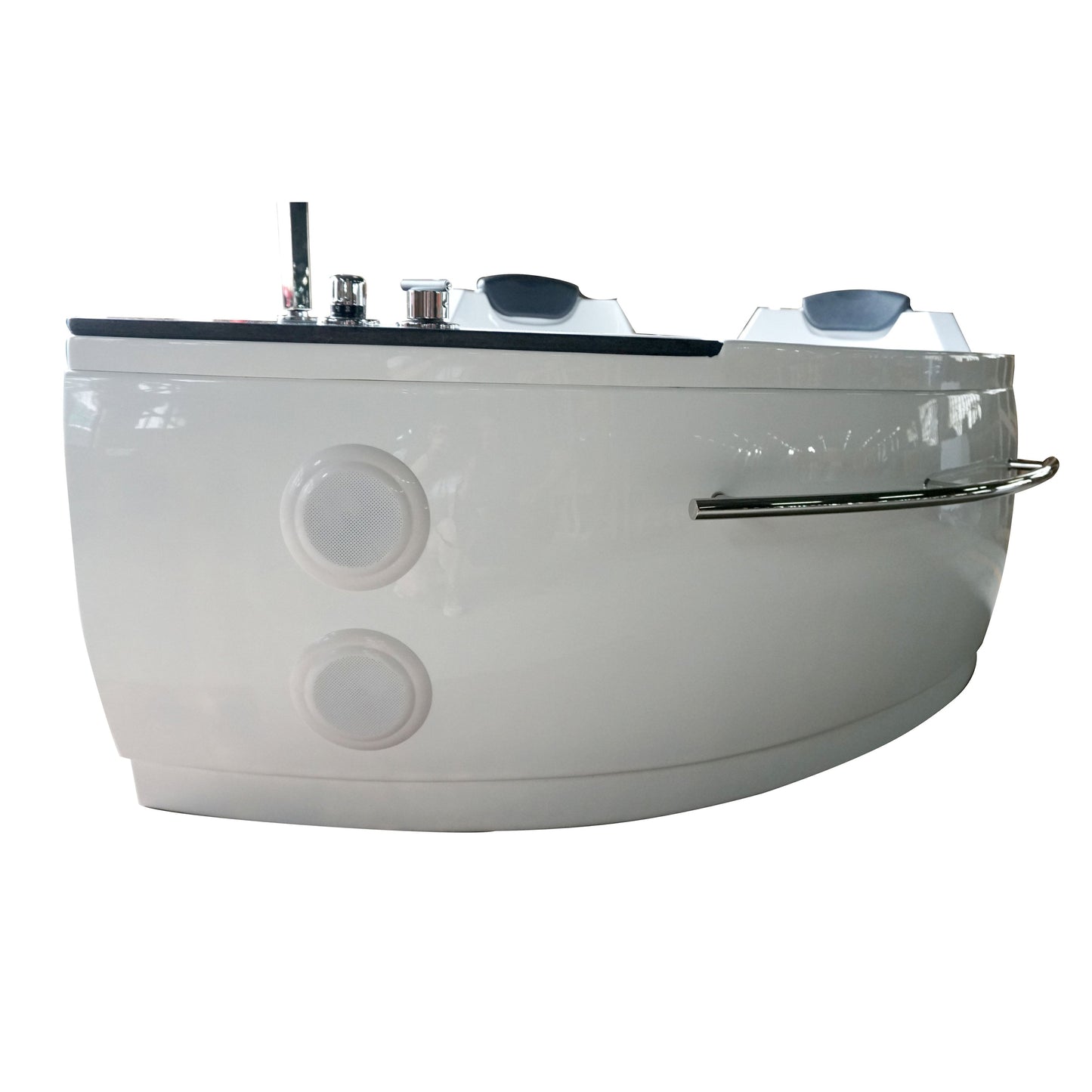 Eago Left Corner Whirlpool 5.5 ft Acrylic White Bathtub