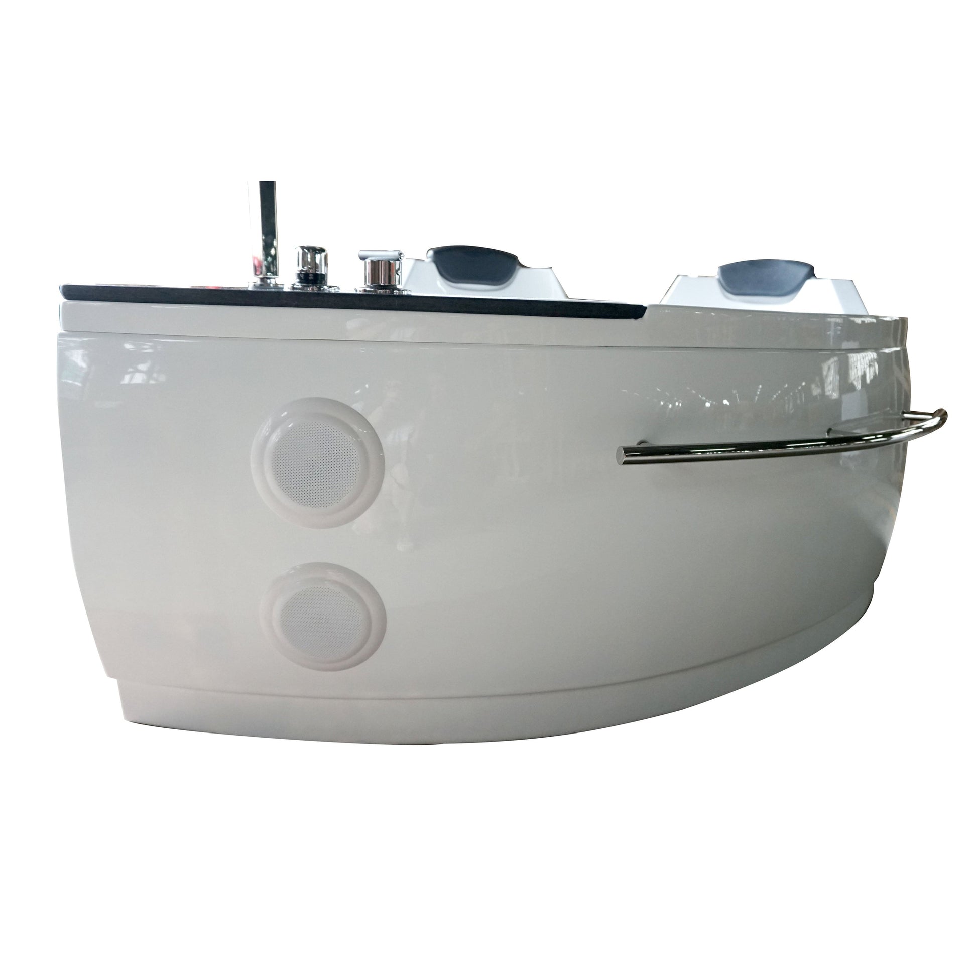 Eago Left Corner Whirlpool 5.5 ft Acrylic White Bathtub