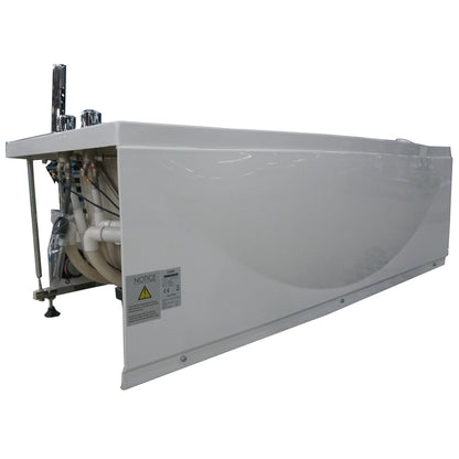 Eago Left Drain Whirlpool 6 ft Acrylic White Bathtub with Fixtures