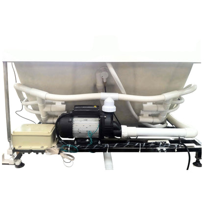 Eago Right Corner Whirlpool 6 ft Acrylic White Bathtub