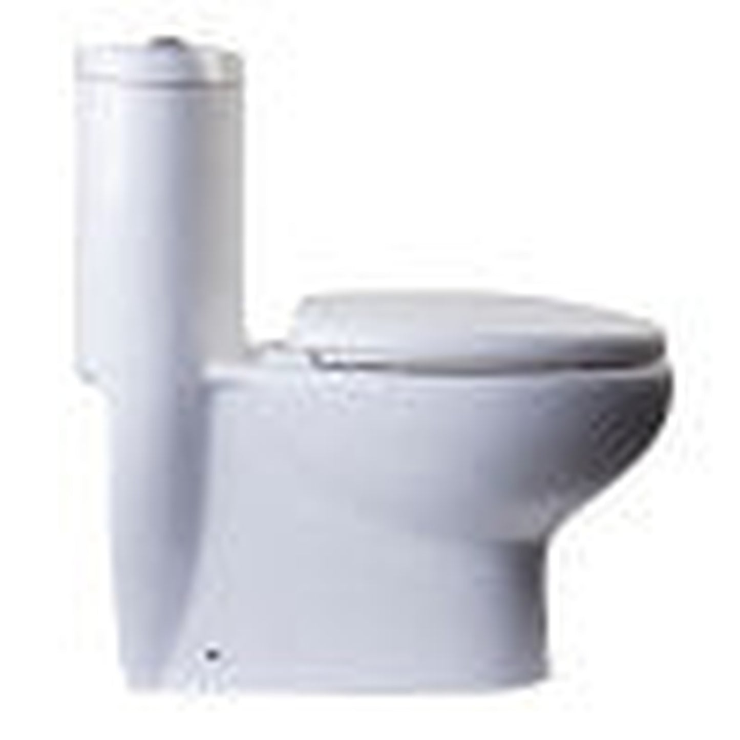 Eago Tall Dual Flush One Piece Low Flush 28" Ceramic White Toilet