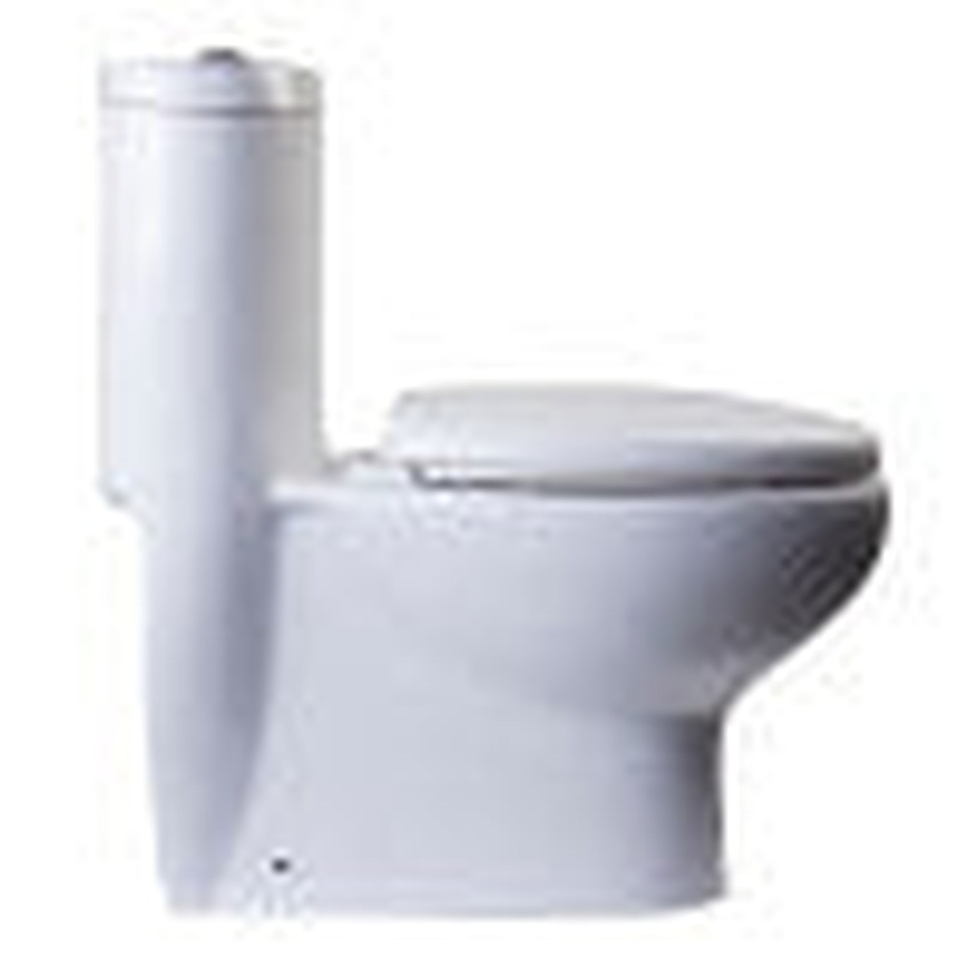 Eago Tall Dual Flush One Piece Low Flush 28" Ceramic White Toilet