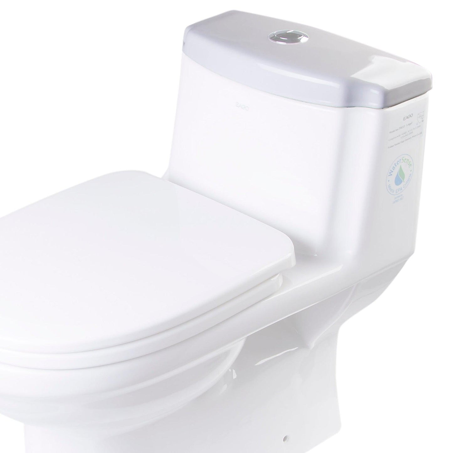 Eago Toilet Lid for TB222 15" White Ceramic Toilet