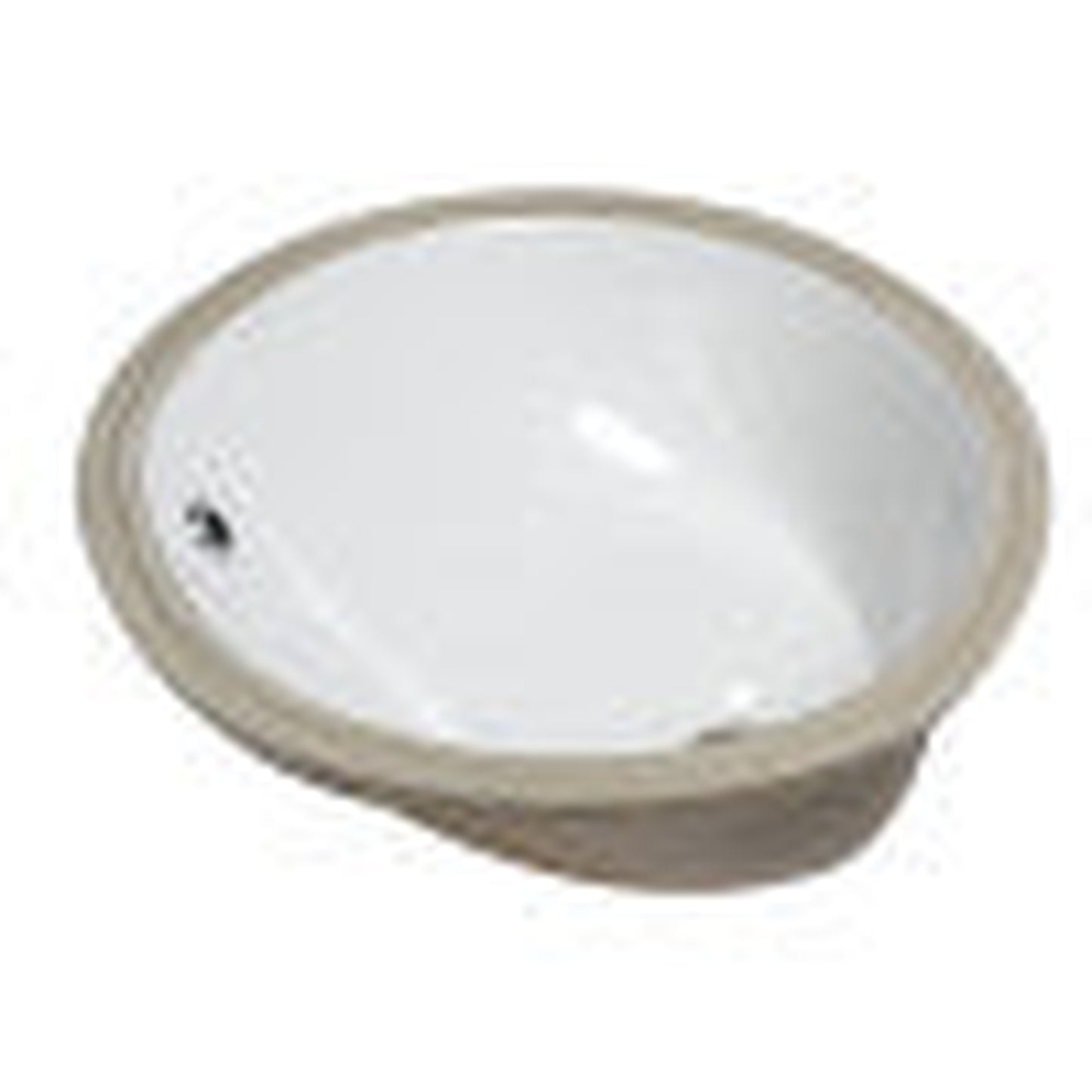 Eago Undermount 18"x15" White Ceramic Bathroom Sink