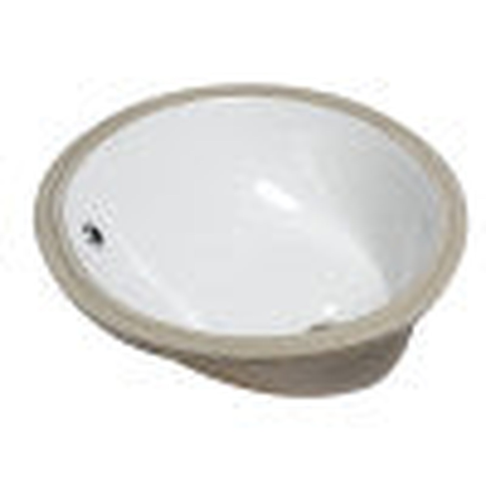 Eago Undermount 18"x15" White Ceramic Bathroom Sink