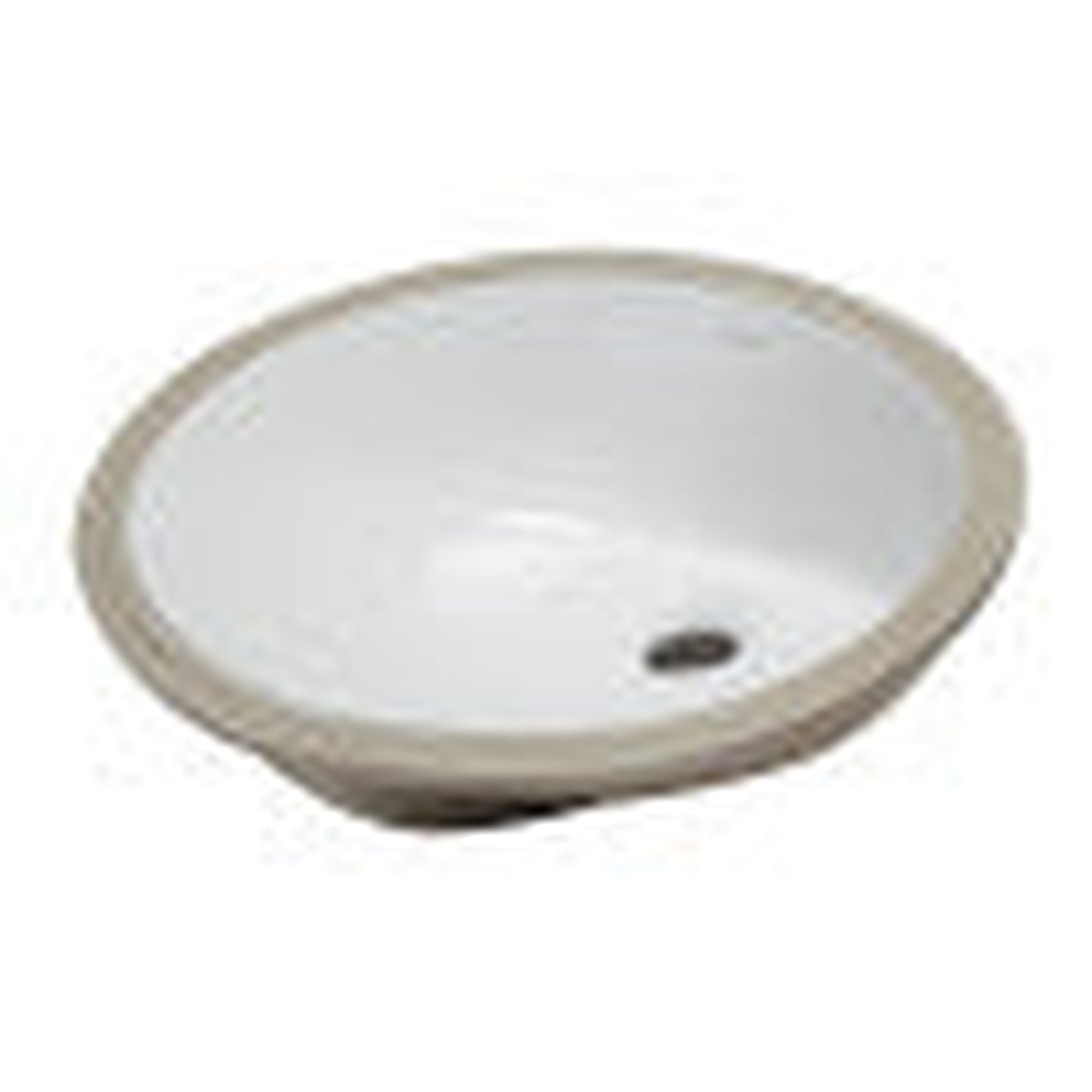 Eago Undermount 18"x15" White Ceramic Bathroom Sink