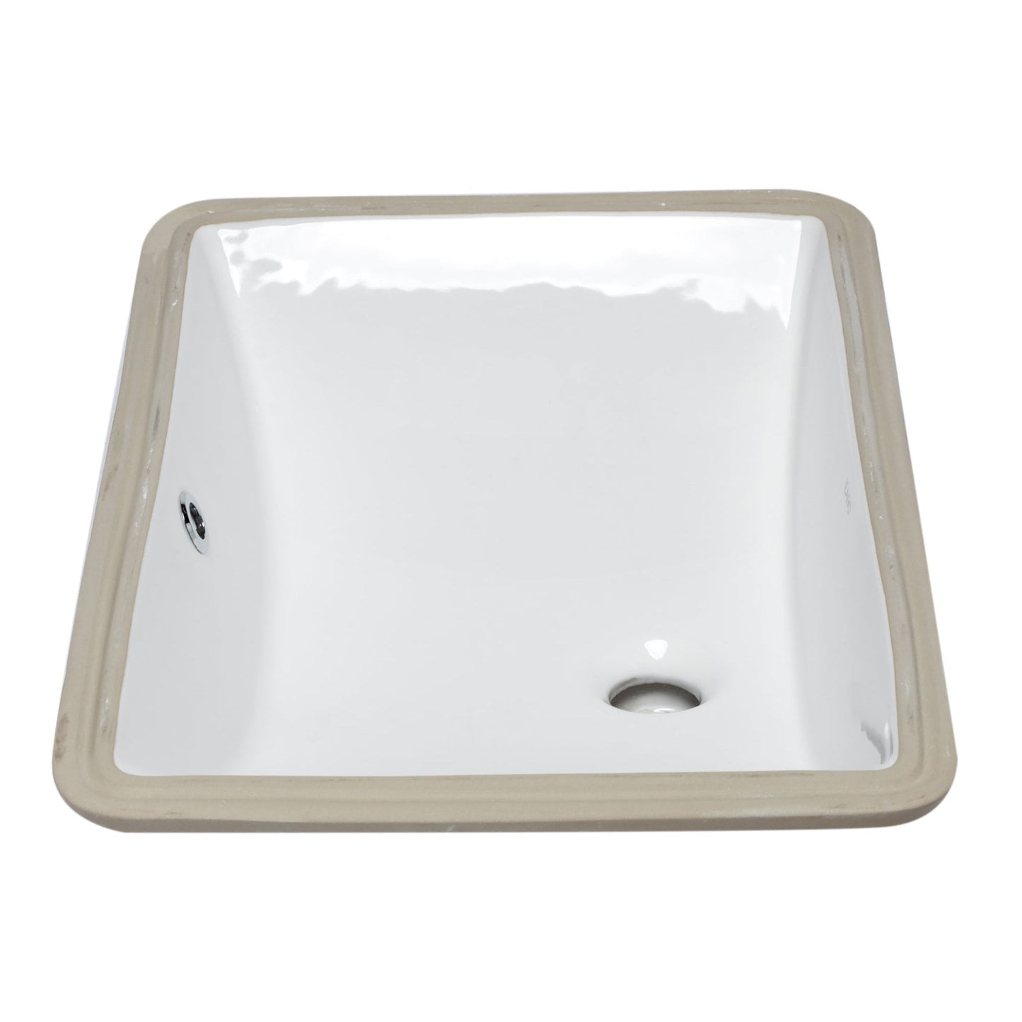 Eago Undermount 22"x15" Rectangular White Ceramic Bathroom Sink