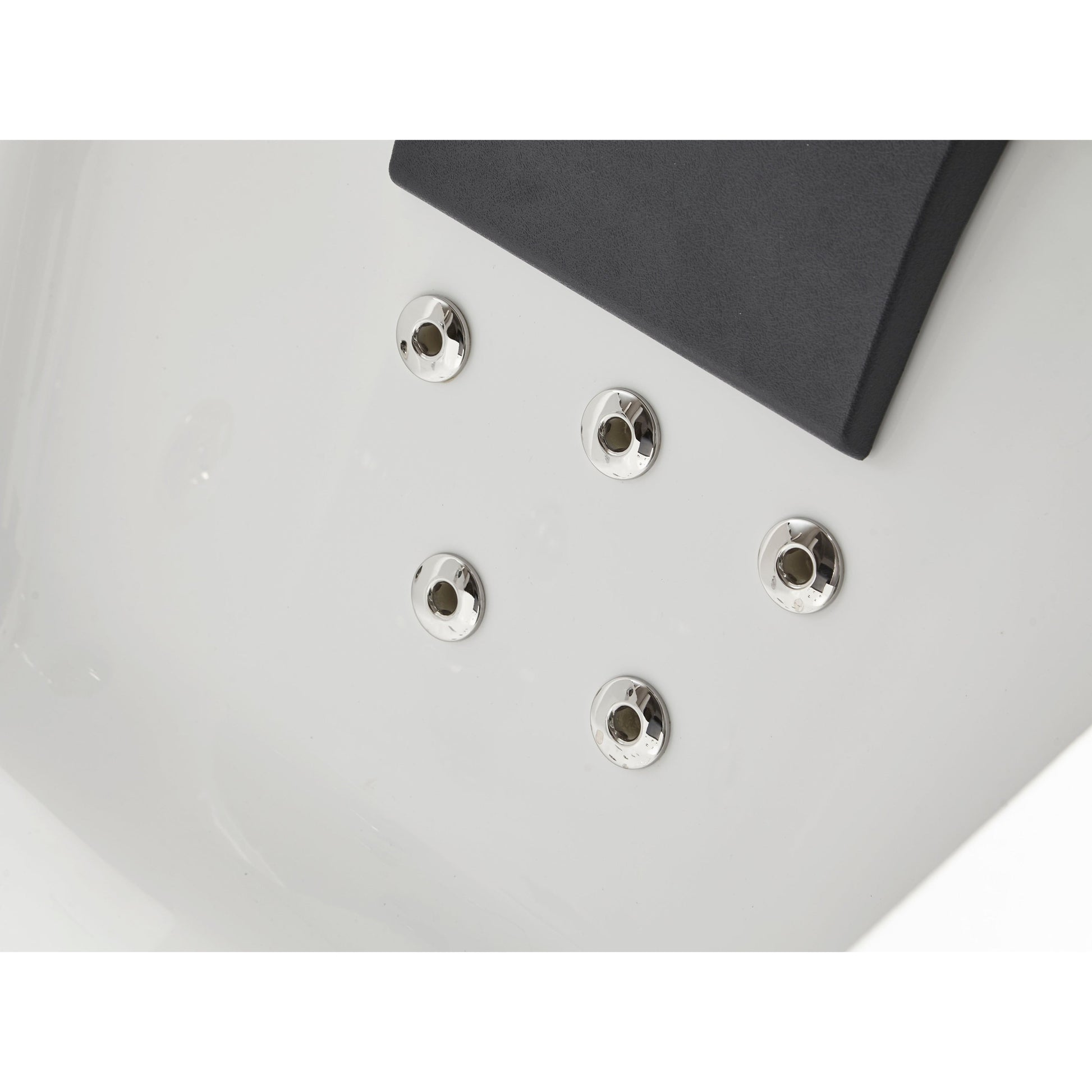 Eago Whirlpool 6 ft Clear Rectangular Acrylic White Bathtub for Two