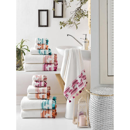 East 'N Blue Butterfly 60" Peach Bath Towel