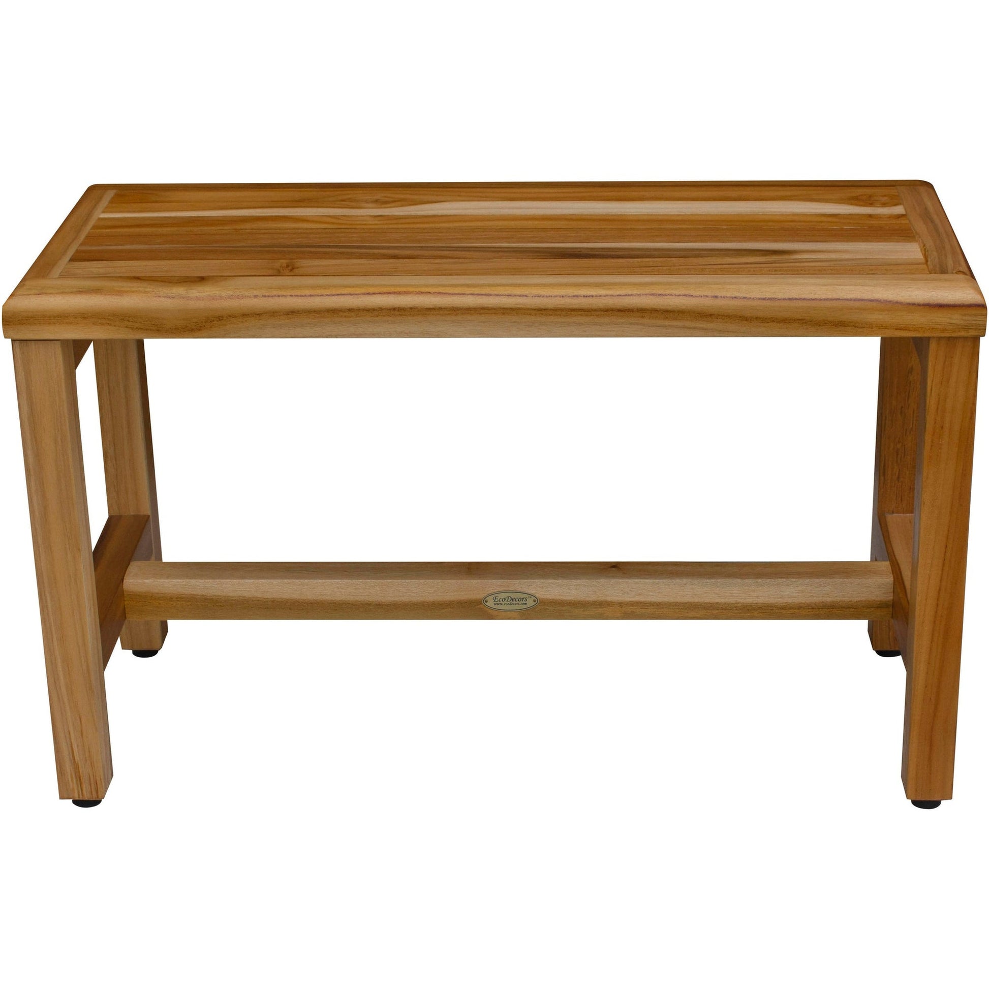 EcoDecors Eleganto 30" EarthyTeak Solid Teak Wood Shower Bench