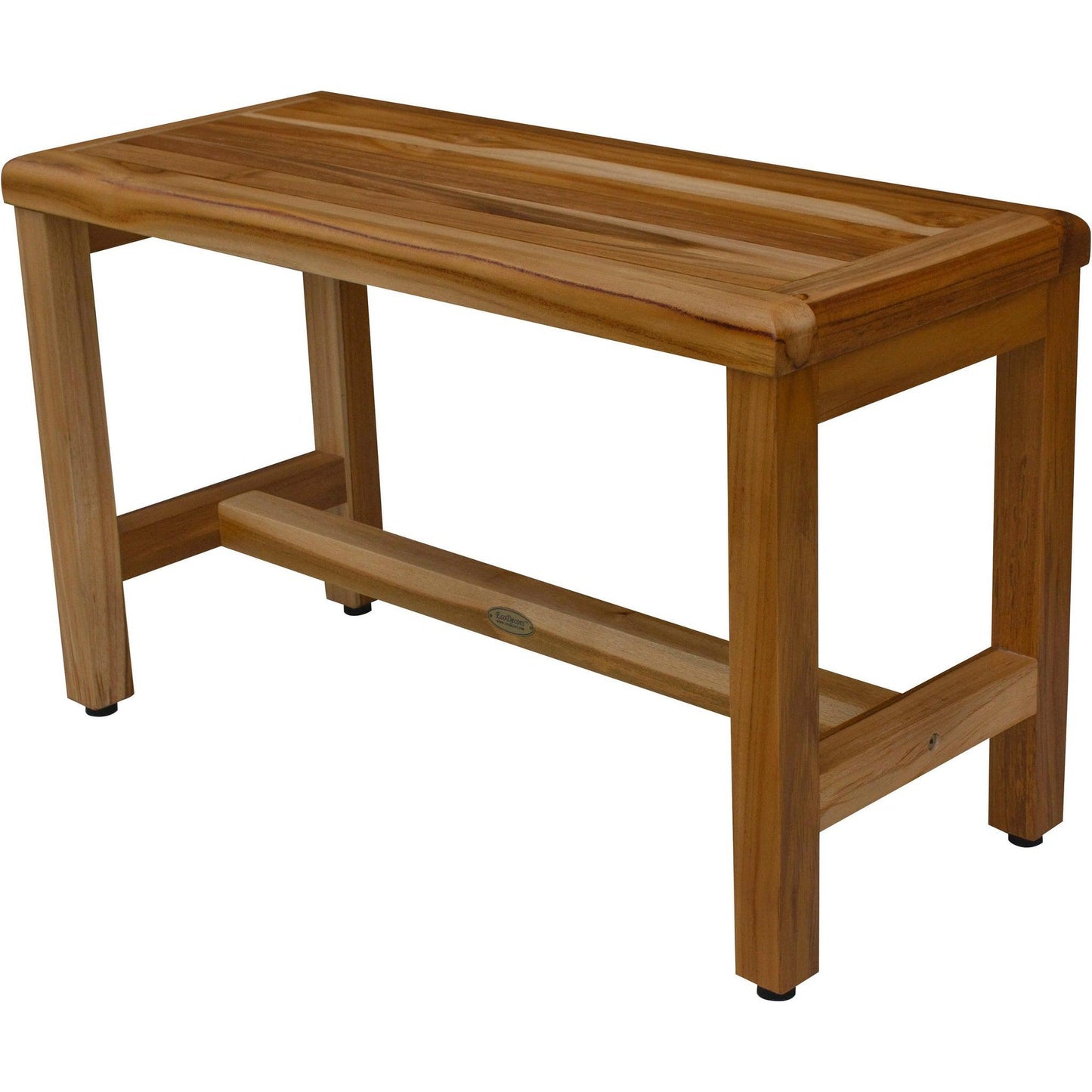 EcoDecors Eleganto 30" EarthyTeak Solid Teak Wood Shower Bench