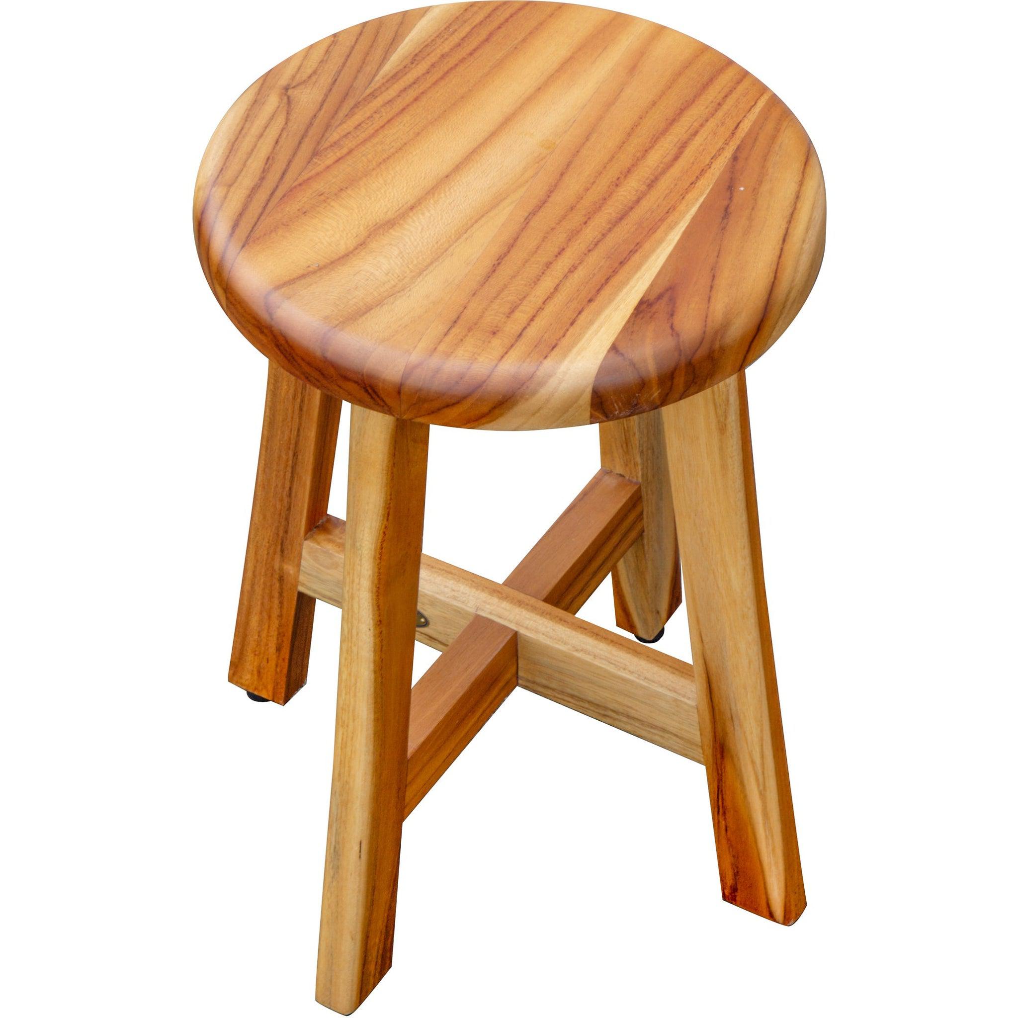 Teak stool for bathroom hot sale