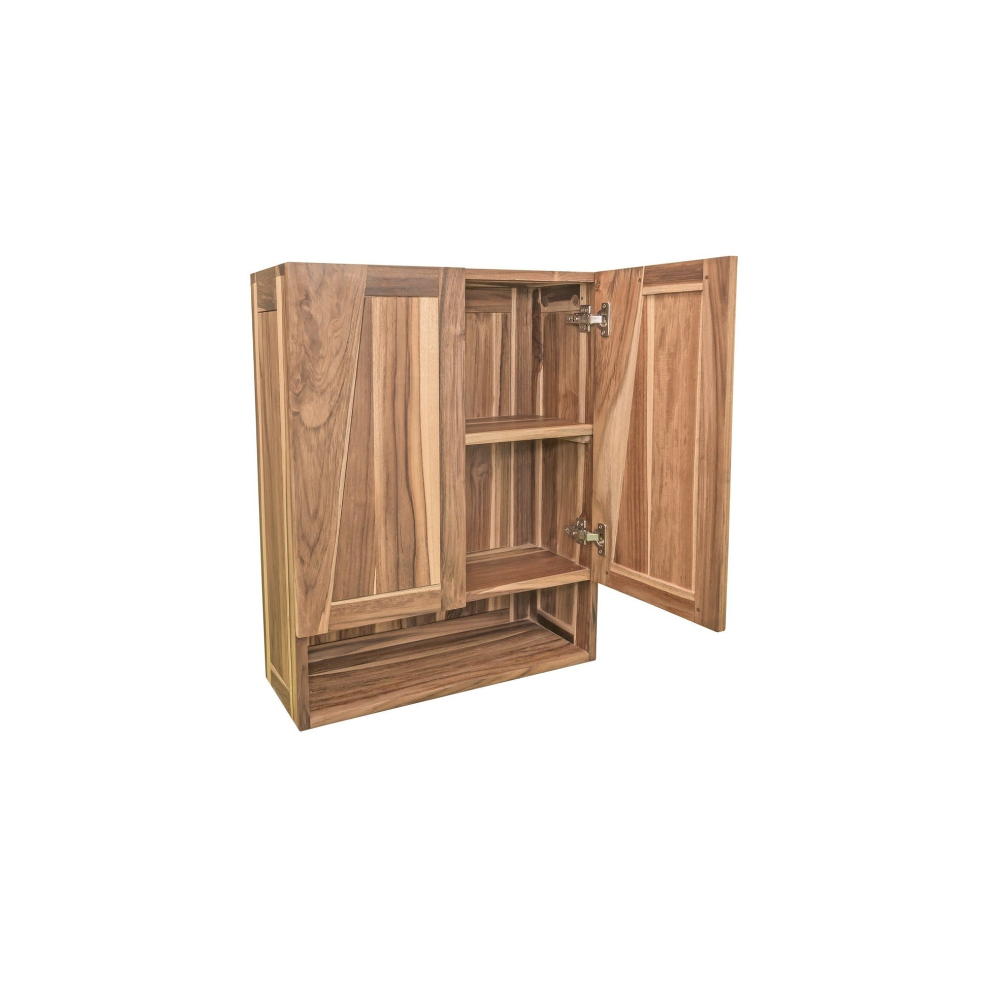 EcoDecors Significado 24" EarthyTeak Solid Teak Wood Fully Assembled Wall Cabinet