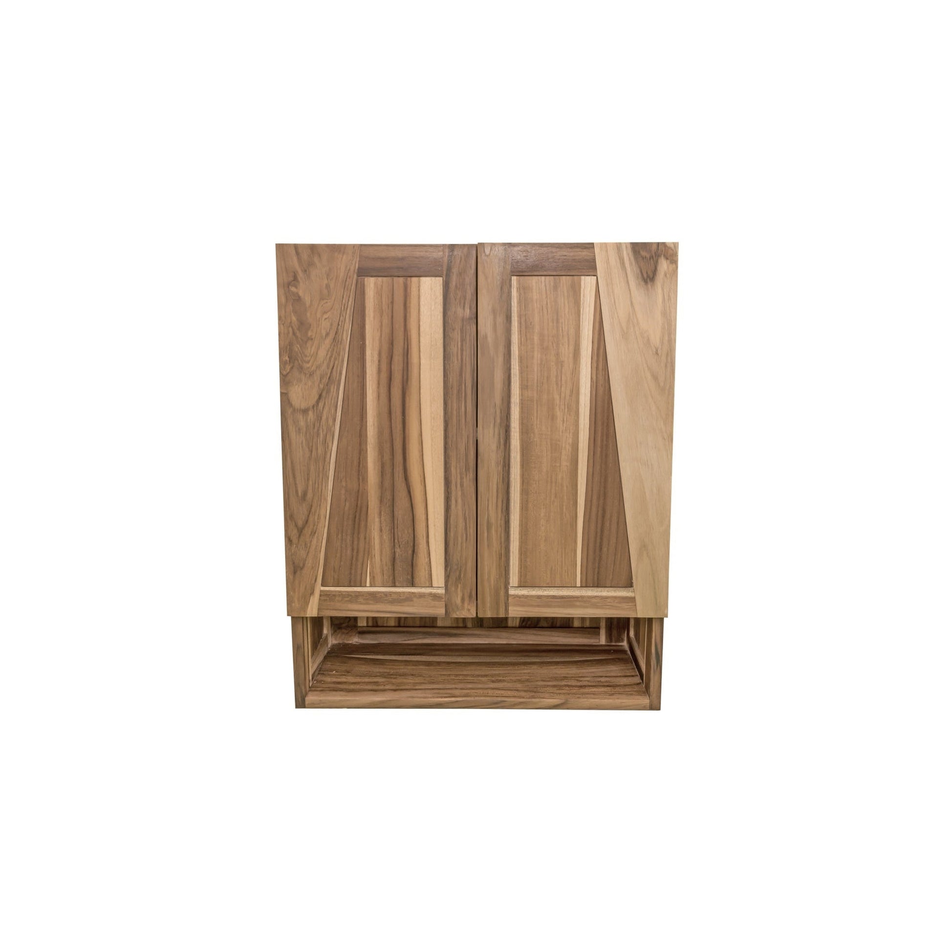 EcoDecors Significado 24" EarthyTeak Solid Teak Wood Fully Assembled Wall Cabinet