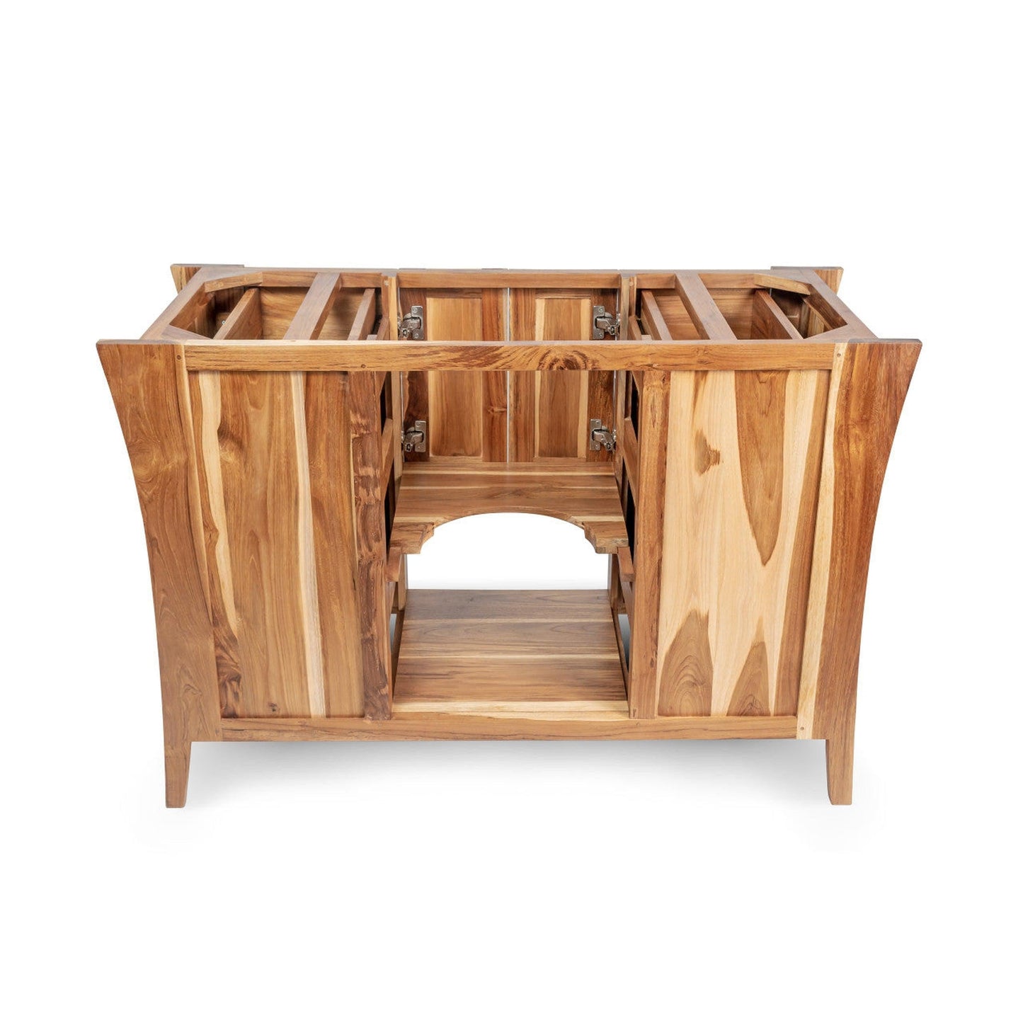 EcoDecors Significado 36" EarthyTeak Solid Teak Wood Fully Assembled Freestanding Vanity Base
