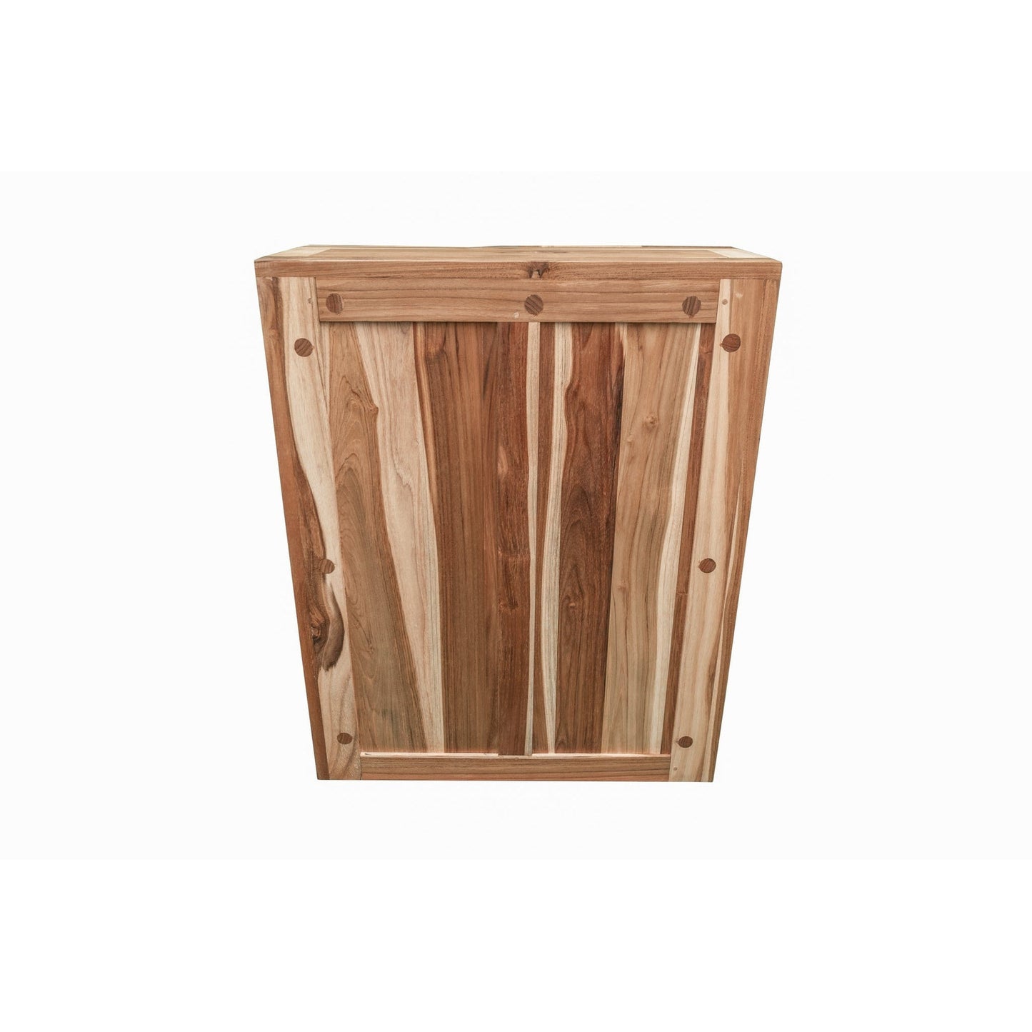 EcoDecors Tranquility 24" EarthyTeak Solid Teak Wood Fully Assembled Wall Cabinet