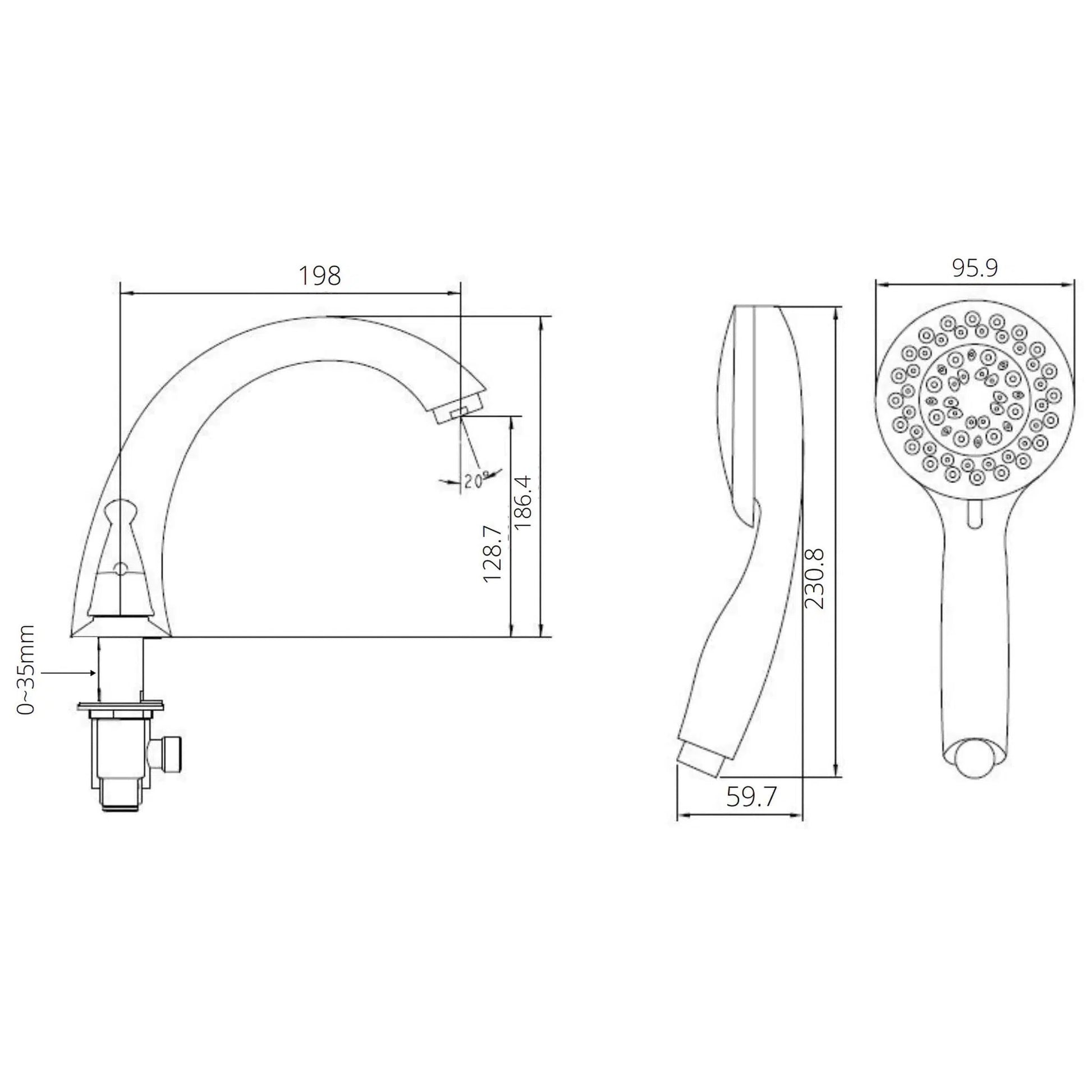 Ella's Bubbles Deluxe 30" x 55" White Acrylic Air and Hydro Massage Walk-In Bathtub With 5-Piece Fast Fill Faucet, 2" Dual Drain and Left Inward Swing Door