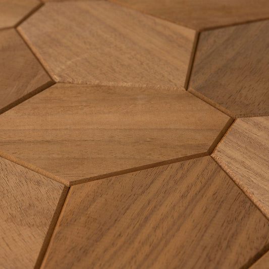 EmotionWood Hexagon Thermo-Abachi Decorative Sauna Wall Panel