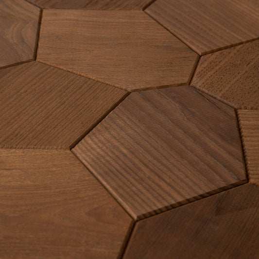 EmotionWood Hexagon Thermo-Ash Decorative Sauna Wall Panel