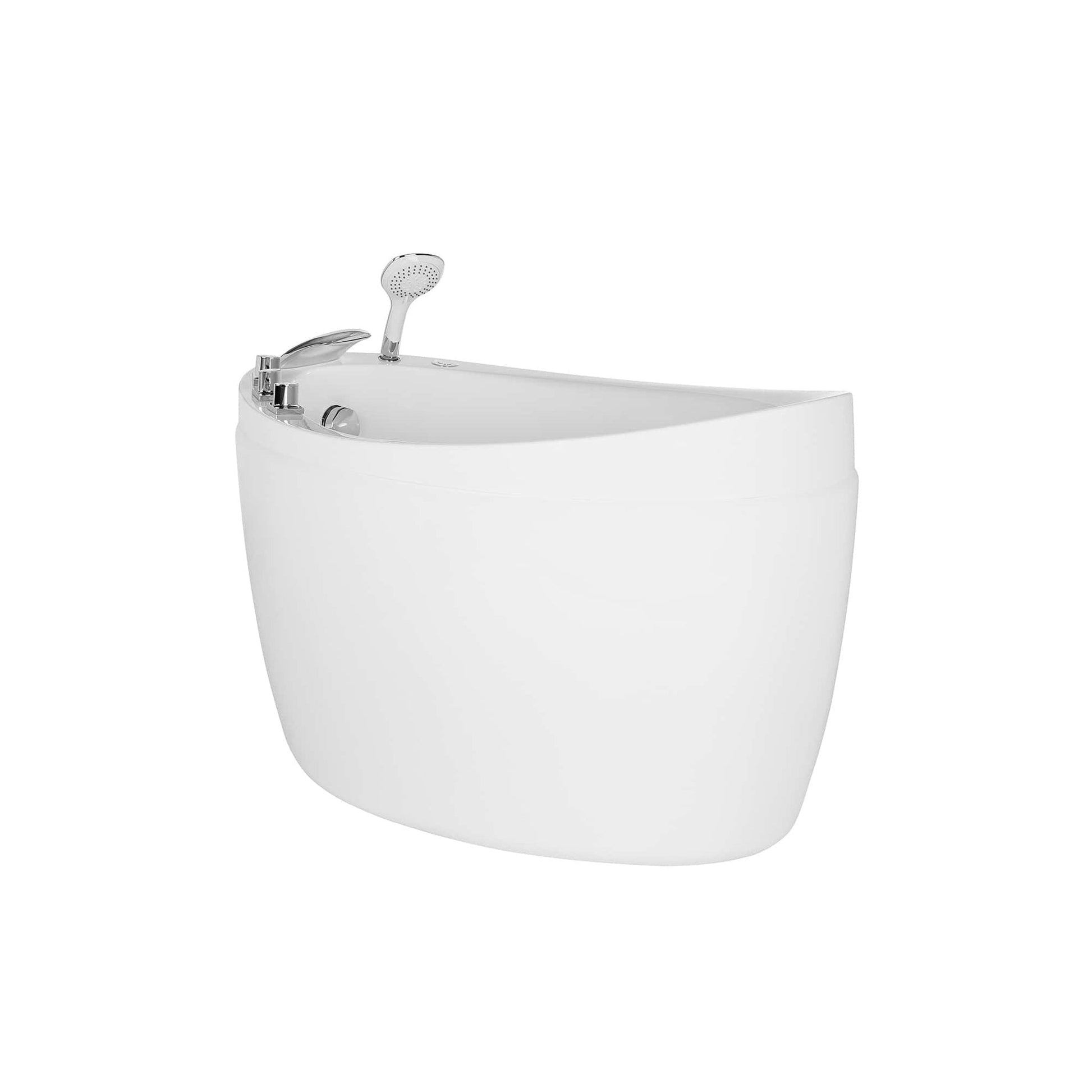 Empava 48" Freestanding Air Massage Japanese-Style Bathtub With Reversible Drain