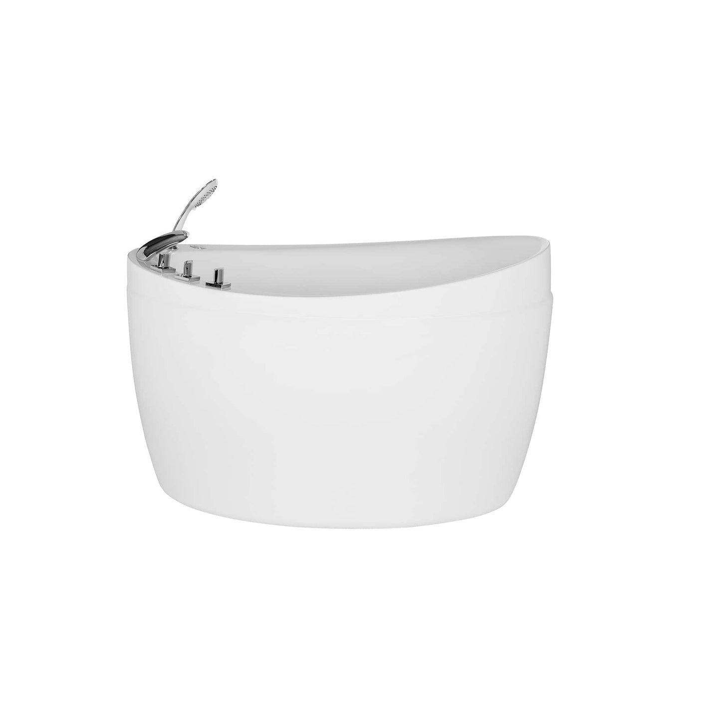 Empava 48" Freestanding Air Massage Japanese-Style Bathtub With Reversible Drain