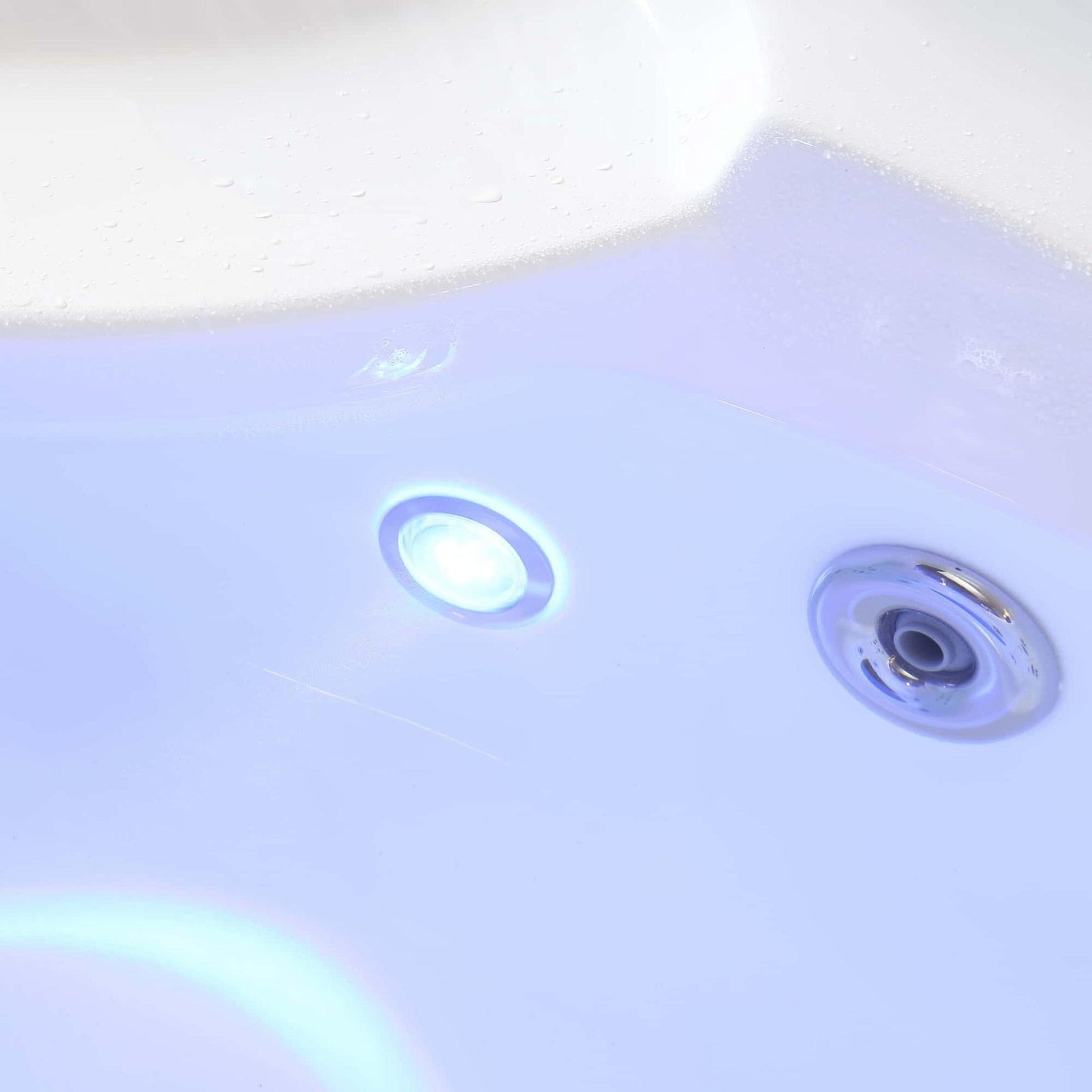 Empava 59" 2-Person Corner Acrylic Whirlpool Bathtub With Thermostat