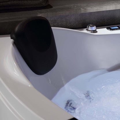 Empava 59" 2-Person Corner Acrylic Whirlpool Bathtub With Thermostat