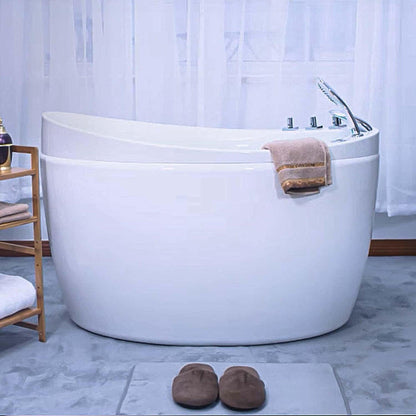 Empava 59" Freestanding Air Massage Japanese-Style Bathtub With Reversible Drain
