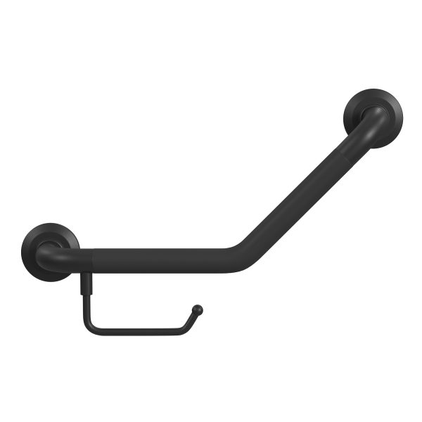 PULSE ShowerSpas Ergo Stainless Steel Matte Black Angle Bar