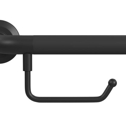 PULSE ShowerSpas Ergo Stainless Steel Matte Black Angle Bar