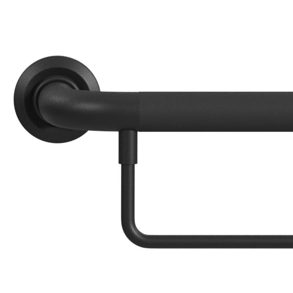 PULSE ShowerSpas Ergo Safety Bar 24" ADA Matte Black Grab Bar
