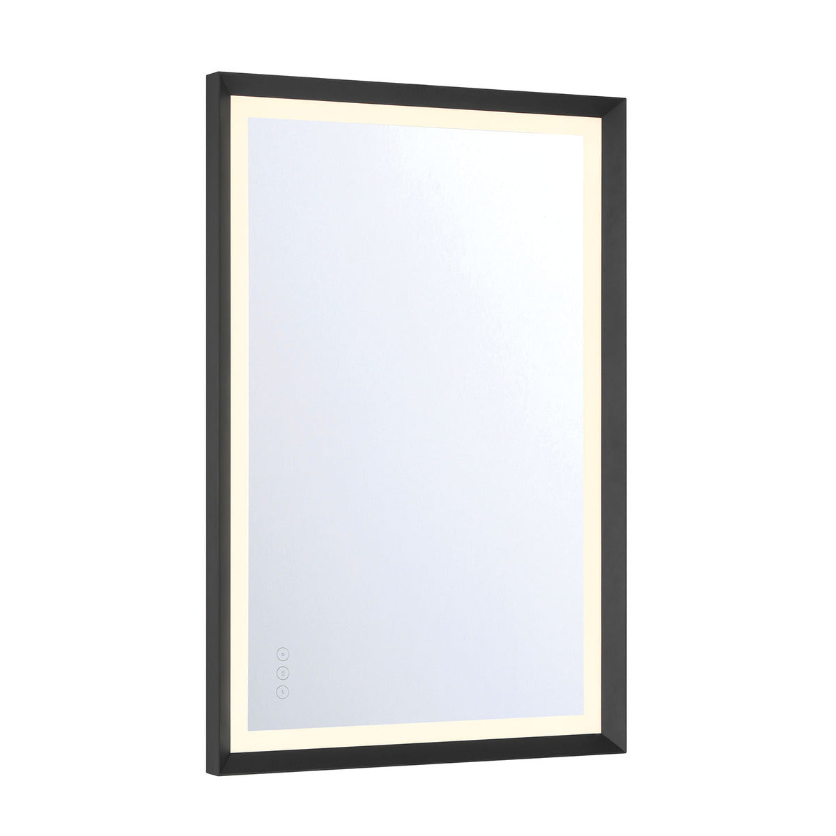 Eurofase Lighting Artell 36" 1-Light Integrated LED Brushed Black Aluminum Frame Rectangle Dimmable Mirror