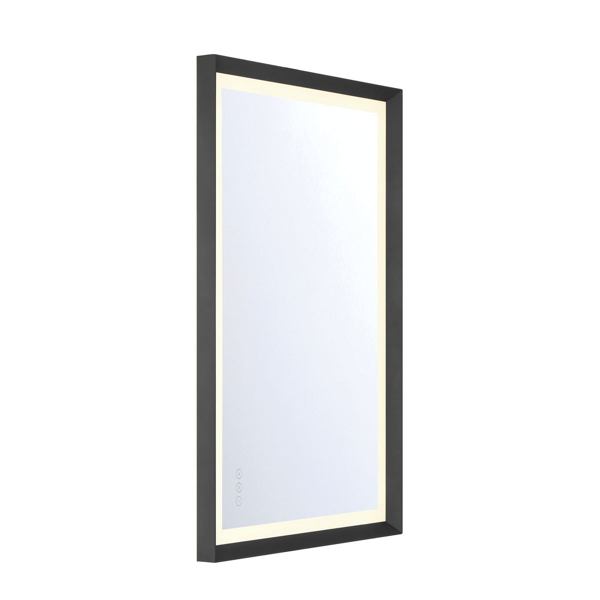 Eurofase Lighting Artell 36" 1-Light Integrated LED Brushed Black Aluminum Frame Rectangle Dimmable Mirror