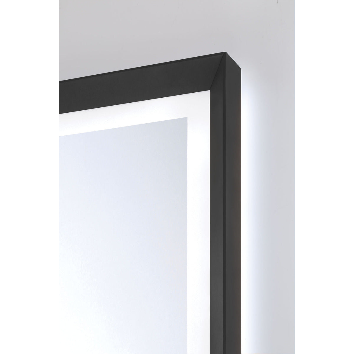 Eurofase Lighting Artell 36" 1-Light Integrated LED Brushed Black Aluminum Frame Rectangle Dimmable Mirror