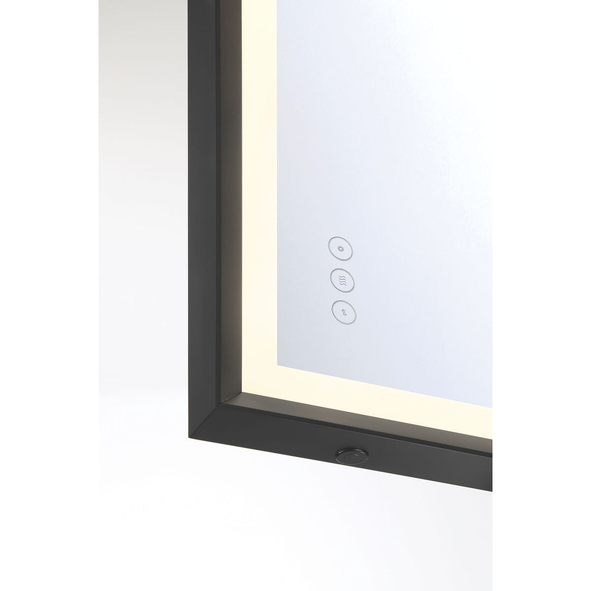 Eurofase Lighting Artell 36" 1-Light Integrated LED Brushed Black Aluminum Frame Rectangle Dimmable Mirror